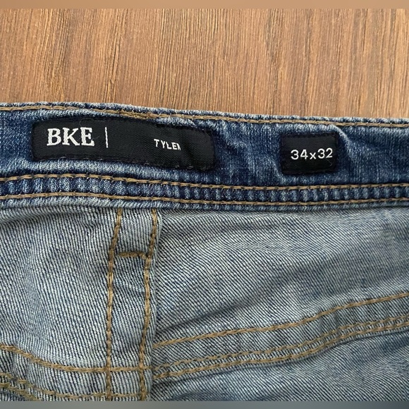 BKE Tyler 43x32 Men's Classic Blue Straight Jeans - Picture 3 of 5